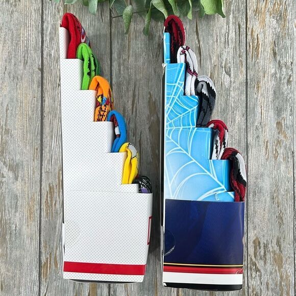 Men’s Marvel Spiderman Crew Socks 2, Packs Size 8-12 - Picture 2 of 3